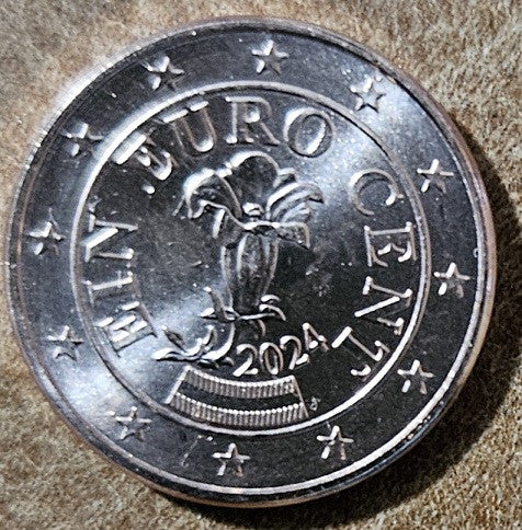 1 cent Ausztria 2024 (UNC)