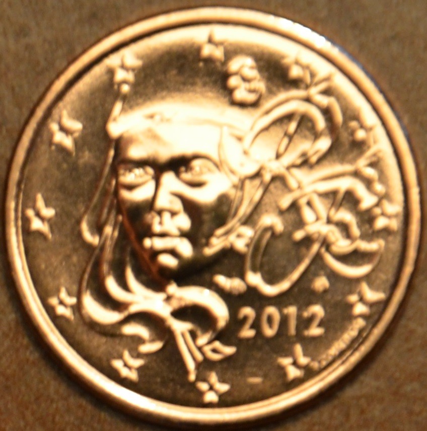 1 cent Franciaország 2012 (UNC)
