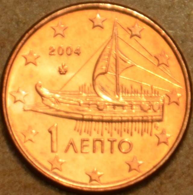 1 cent Görögország 2004 (UNC)