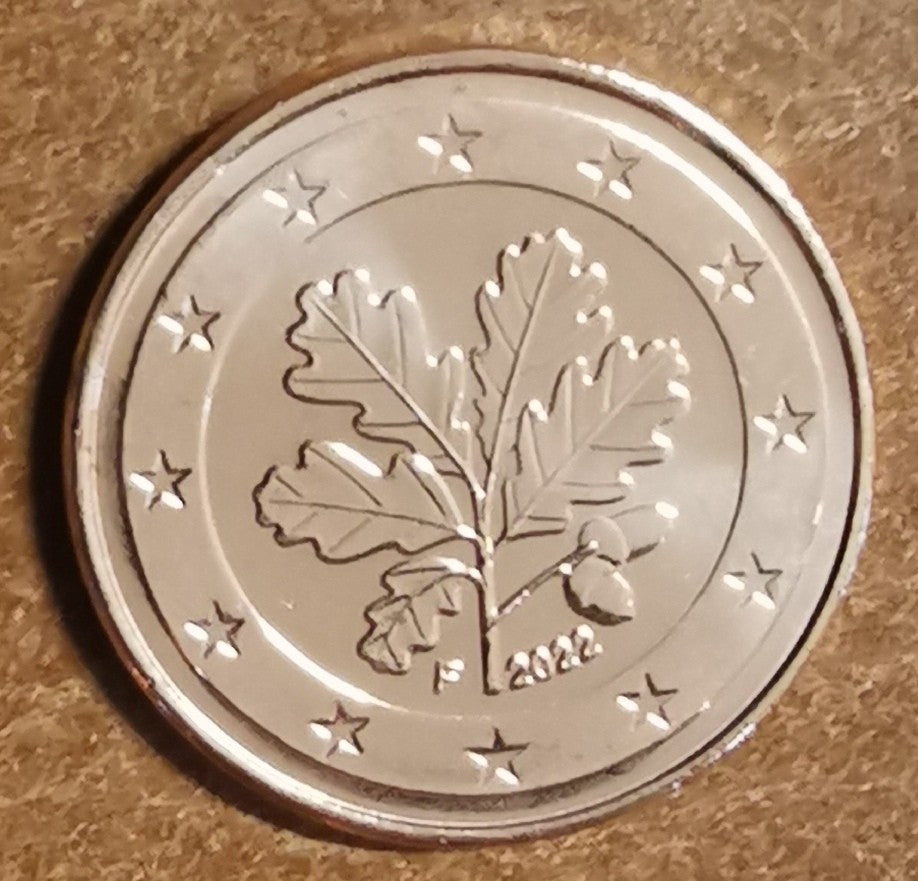 1 cent Németország 2022 "F" (UNC)