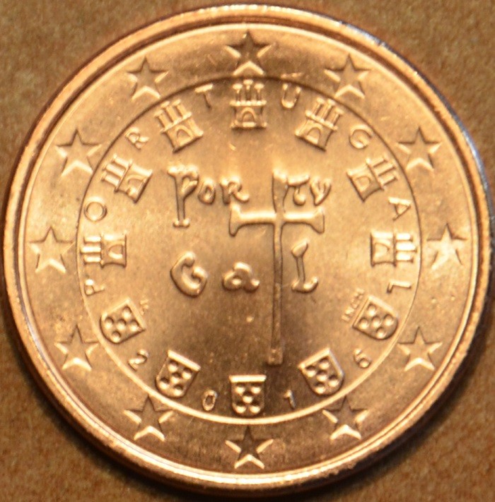 1 cent Portugália 2016 (UNC)