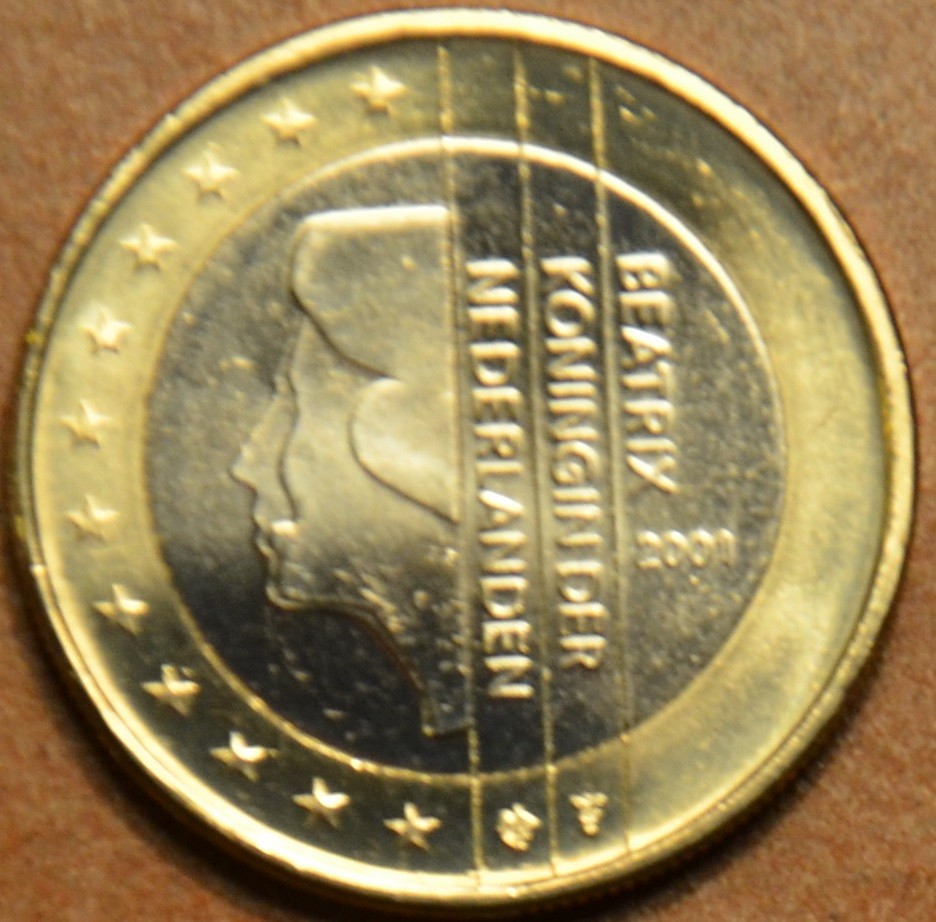 1 Euro Hollandia 2001 - Beatrix királynő (UNC)
