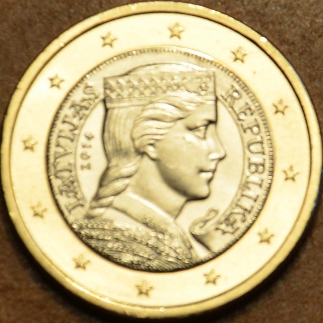 1 Euro Lettország 2014 (UNC)