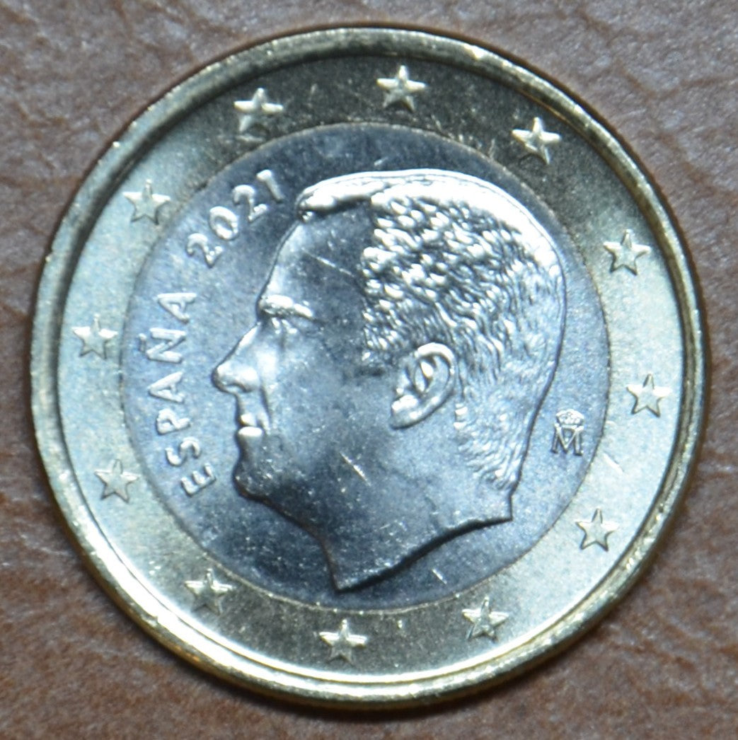 1 euro Spanyolország 2021 (UNC)