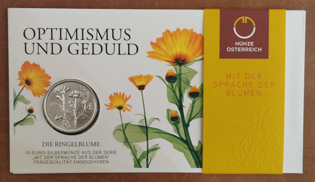 10 Euro Ausztria 2022 - A körömvirág (BU)