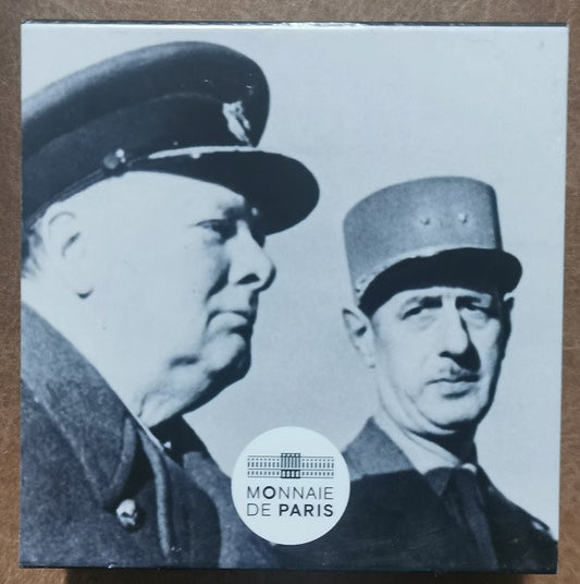 10 Euro Franciaország 2021 - Charles de Gaulle és Winston Churchill (Proof)