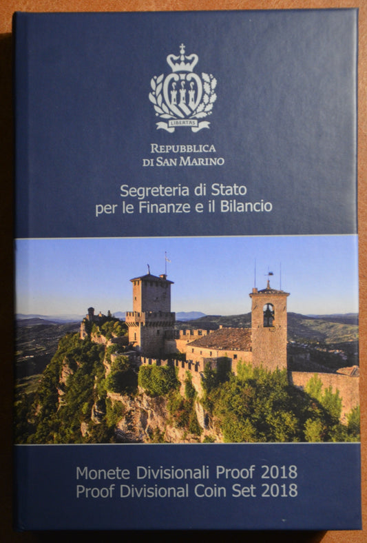 10 részes forgalmi sor San Marino 2018 (Proof)