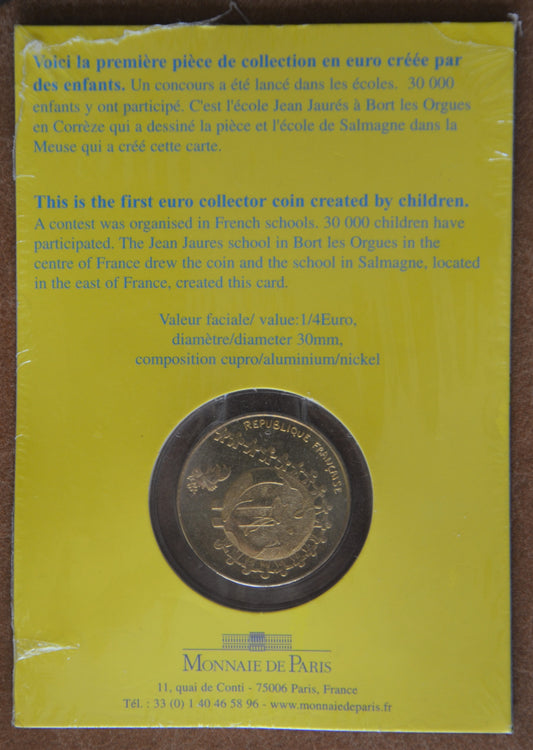 1/4 Euro Franciaország 2002 - Gyerekeuro (UNC)