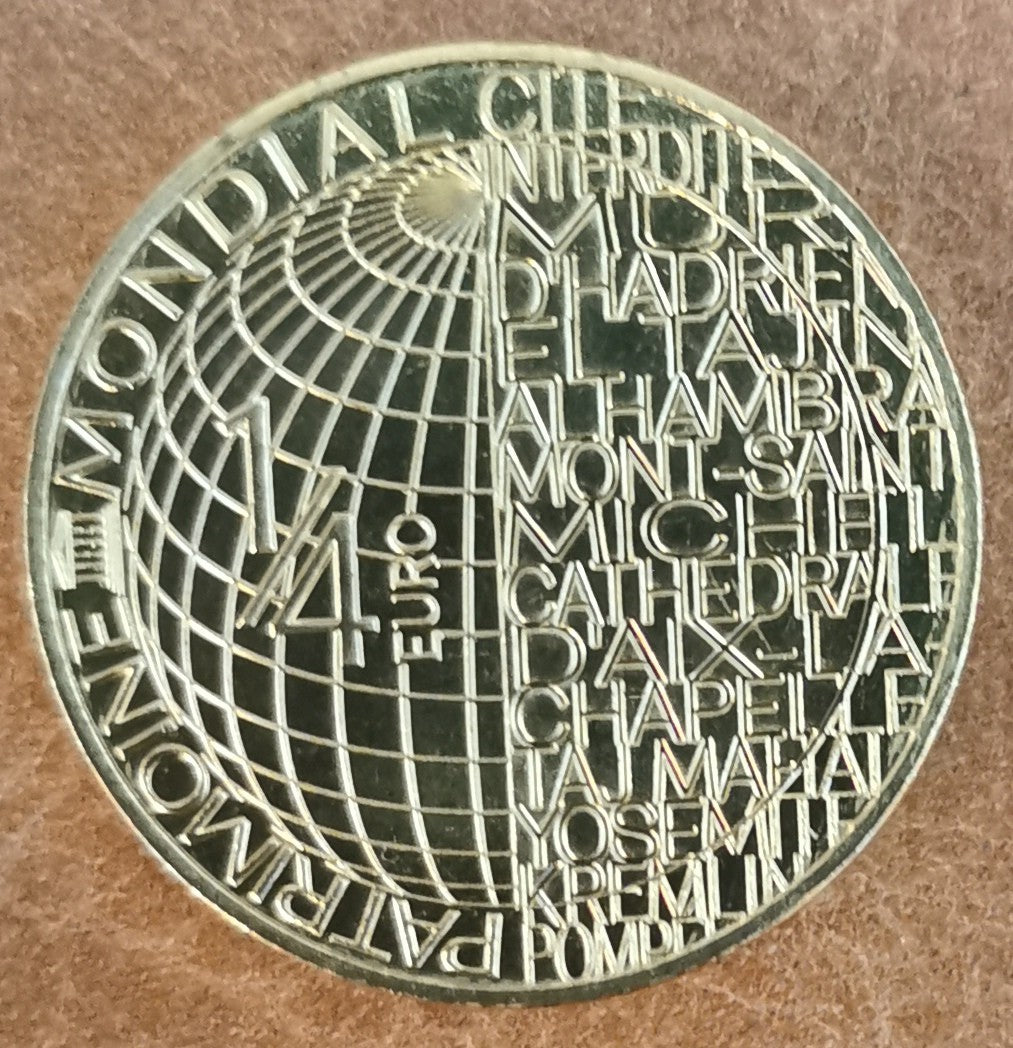 1/4 Euro Franciaország 2022 - Unesco West Lake (UNC)
