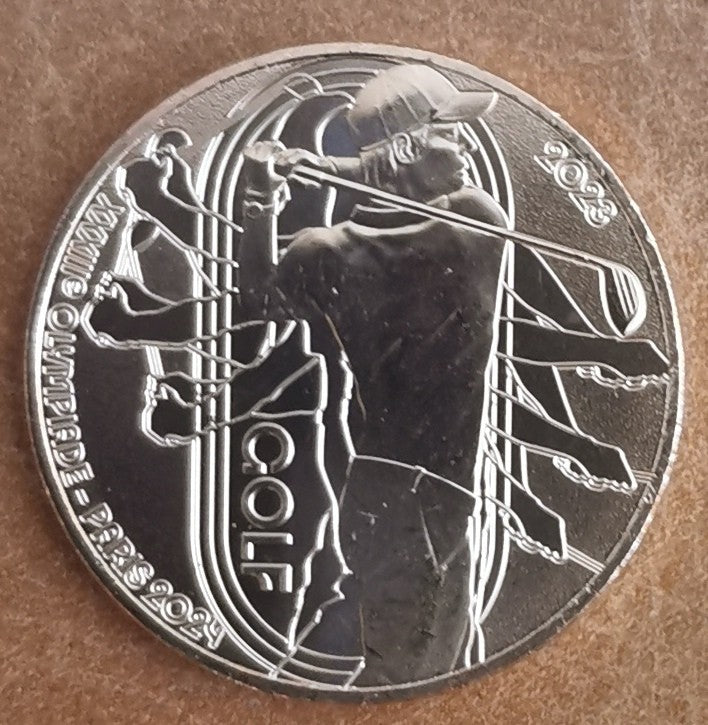 1/4 Euro Franciaország 2023 - A 2024-es olimpia: Golf (UNC)