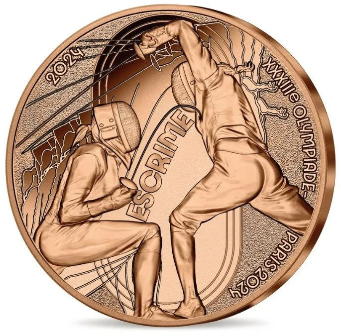 1/4 Euro Franciaország 2024 - A 2024-es olimpia: Vívás (UNC)
