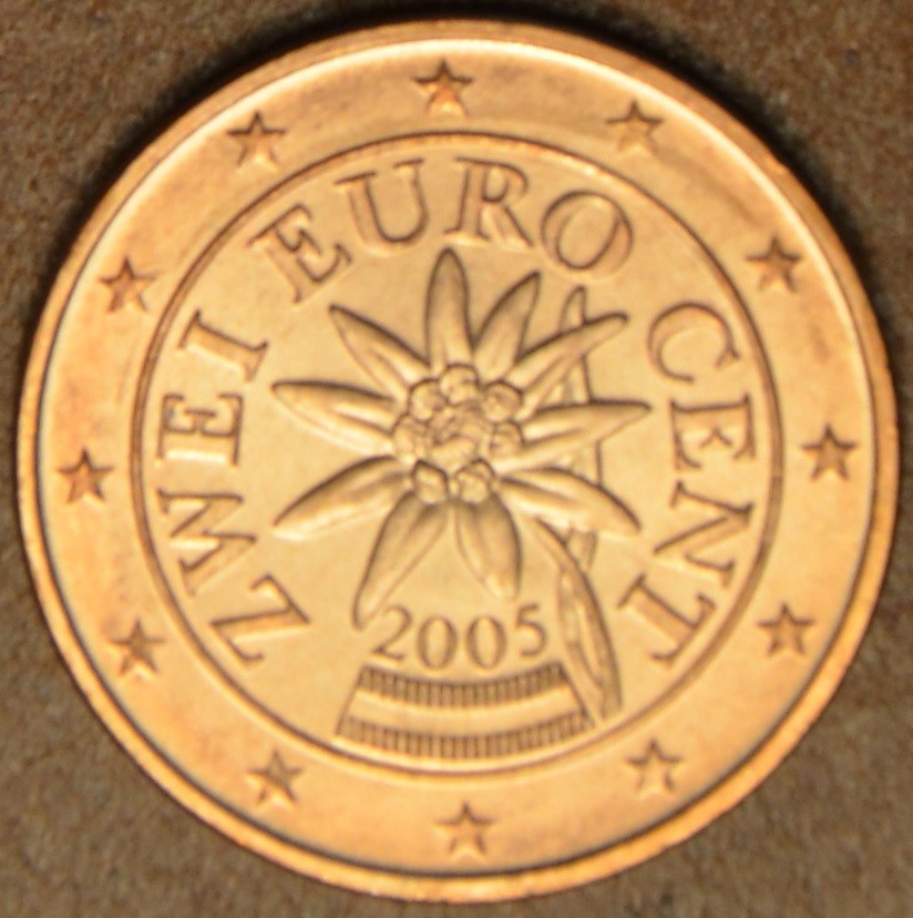 2 cent Ausztria 2005 (UNC)