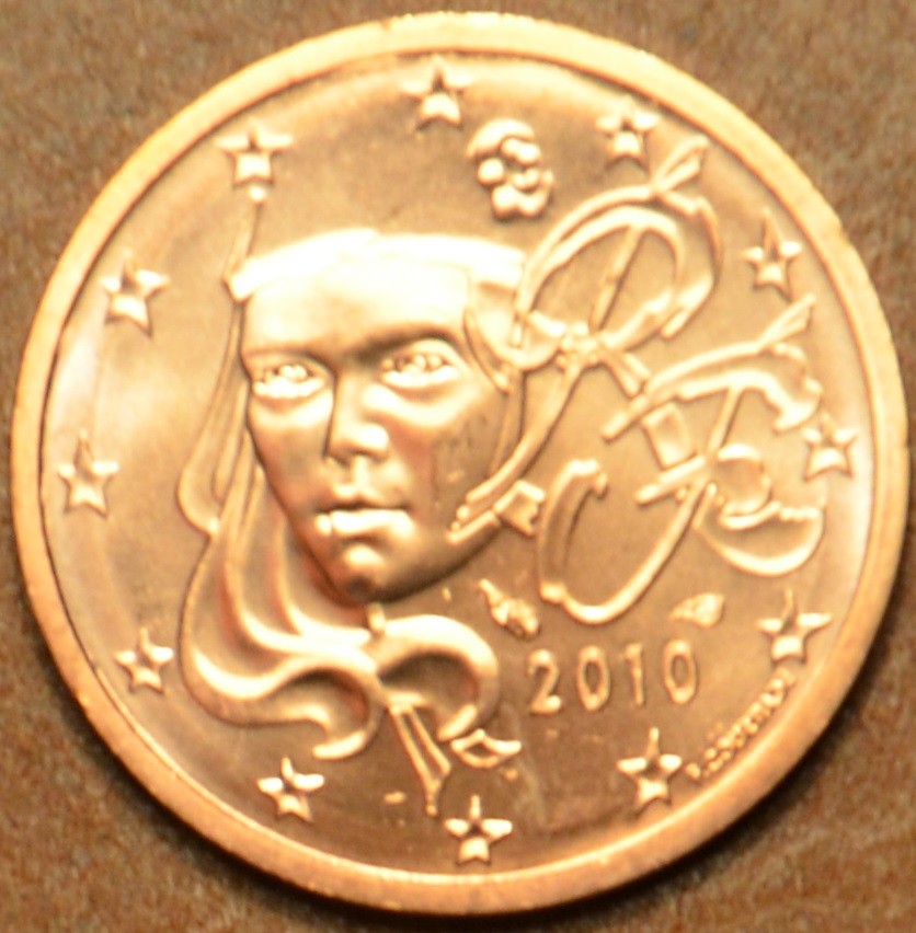 2 cent Franciaország 2010 (UNC)