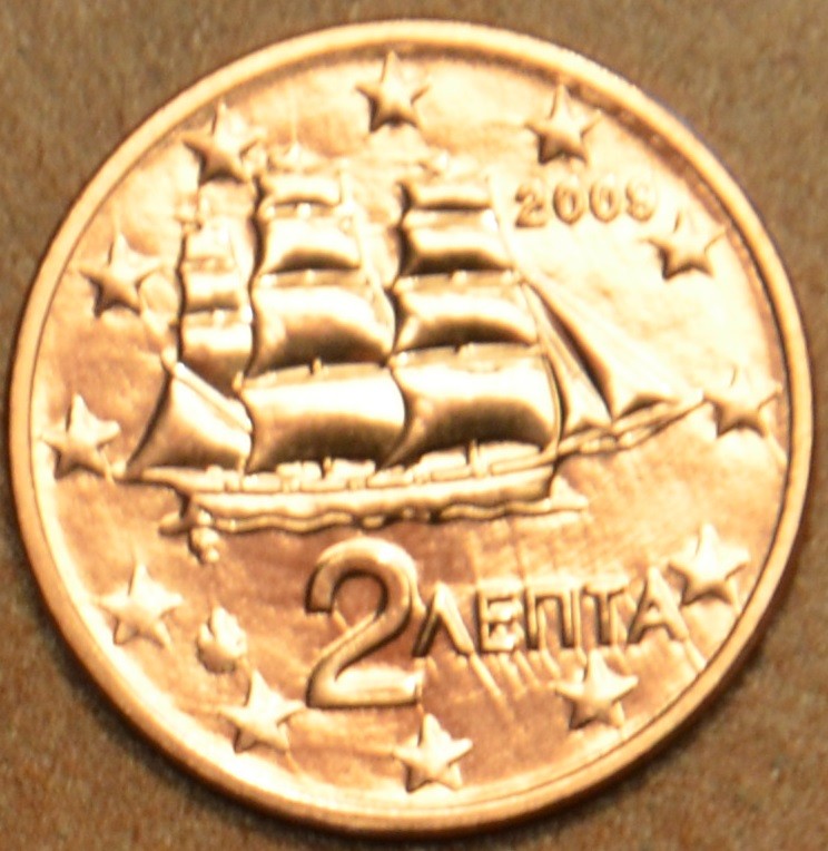 2 cent Görögország 2009 (UNC)
