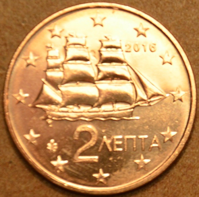 2 cent Görögország 2016 (UNC)