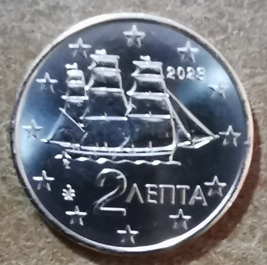2 cent Görögország 2023 (UNC)