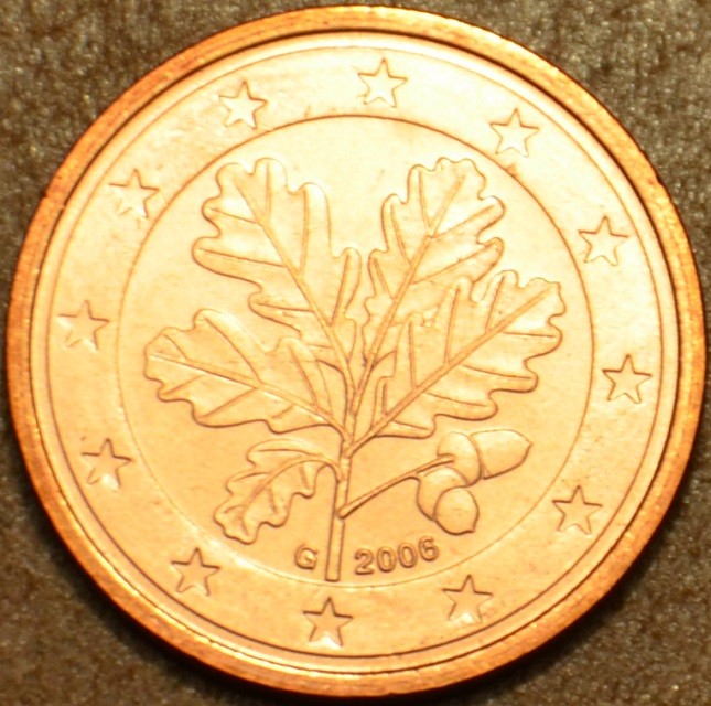2 cent Németország "J" 2006 (UNC)
