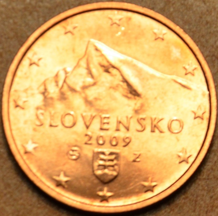 2 cent Szlovákia 2009 (UNC)