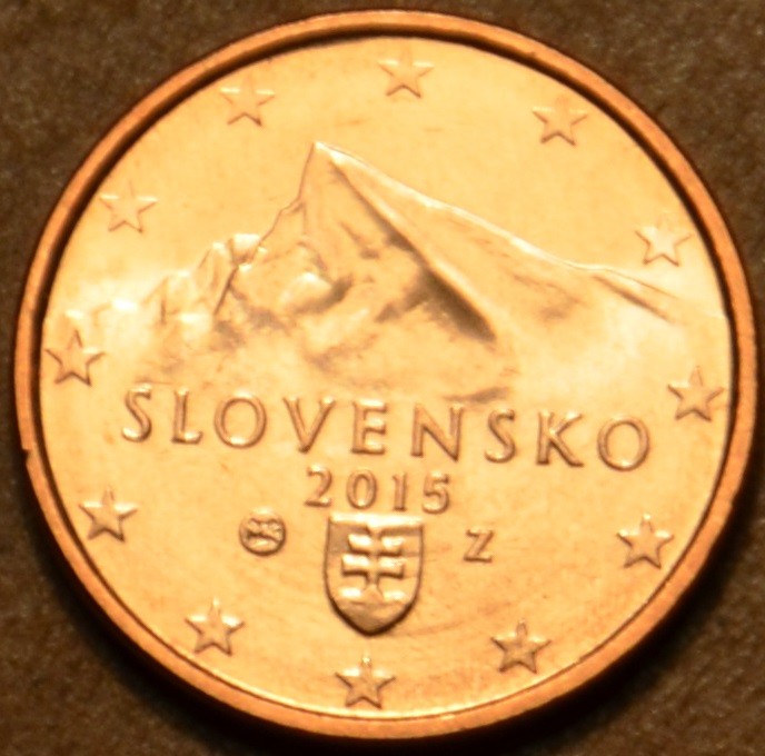 2 cent Szlovákia 2015 (UNC)