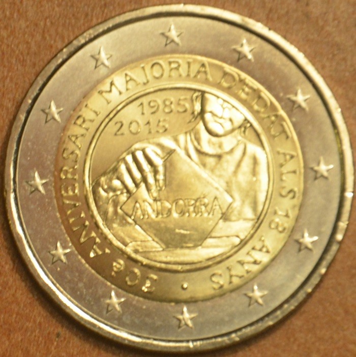 2 Euro Andorra 2015 - A politikai jogok biztosításának 30. évfordulója (UNC)