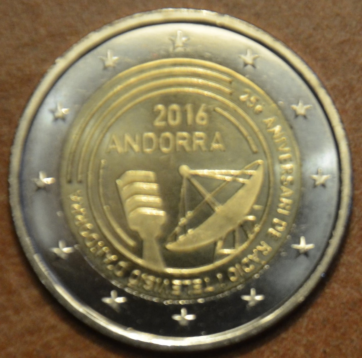 2 Euro Andorra 2016 - A TV es radio 25 eve (UNC)