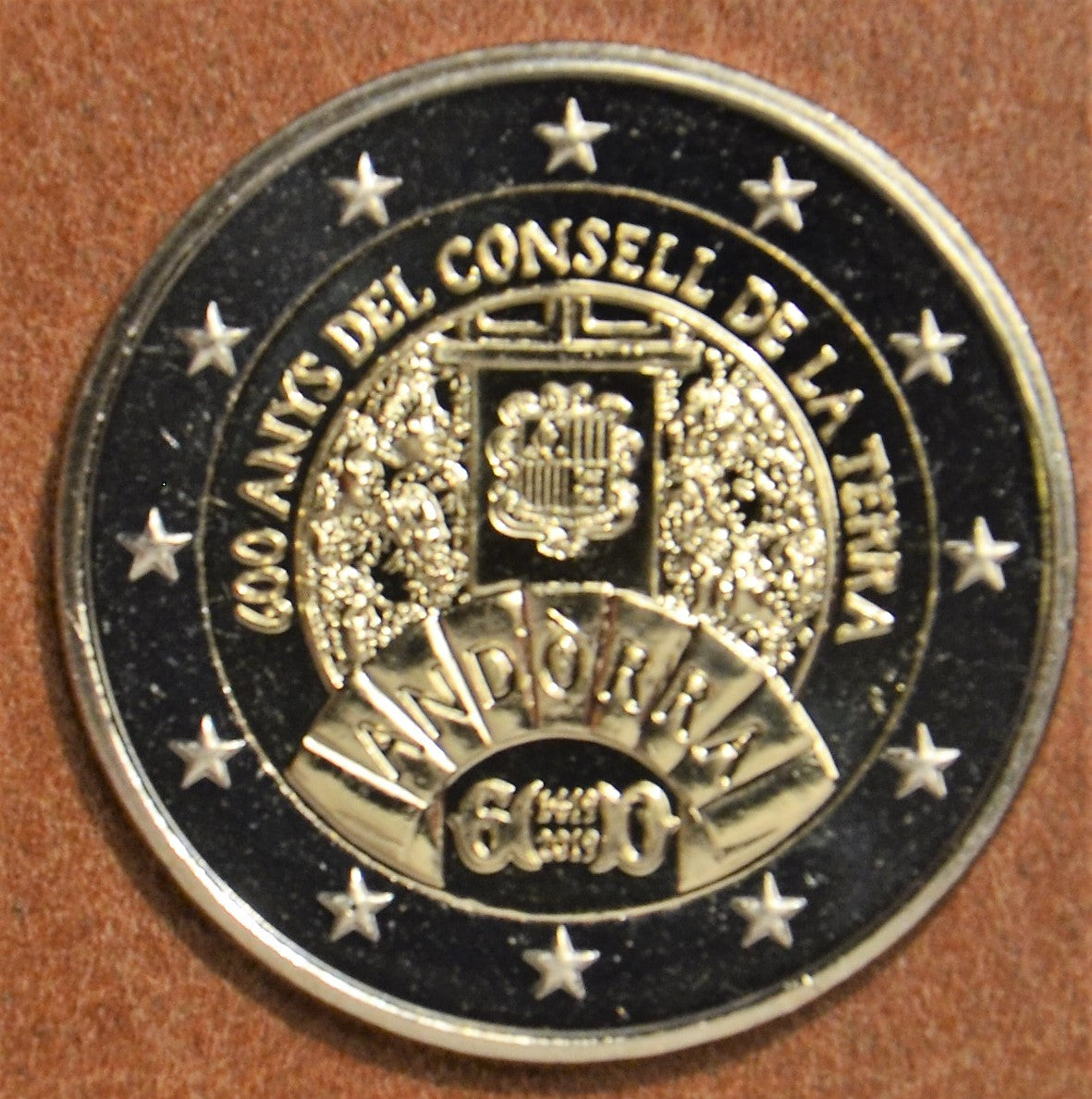 2 Euro Andorra 2019 - Az andorrai parlament 600 éve (UNC)