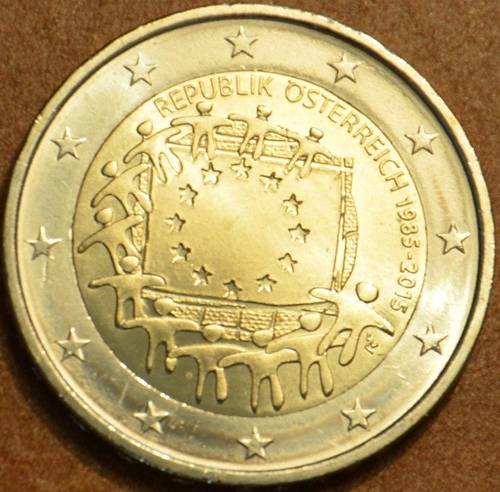 2 Euro Ausztria 2015 - Az európai lobogó 30 éve (UNC)