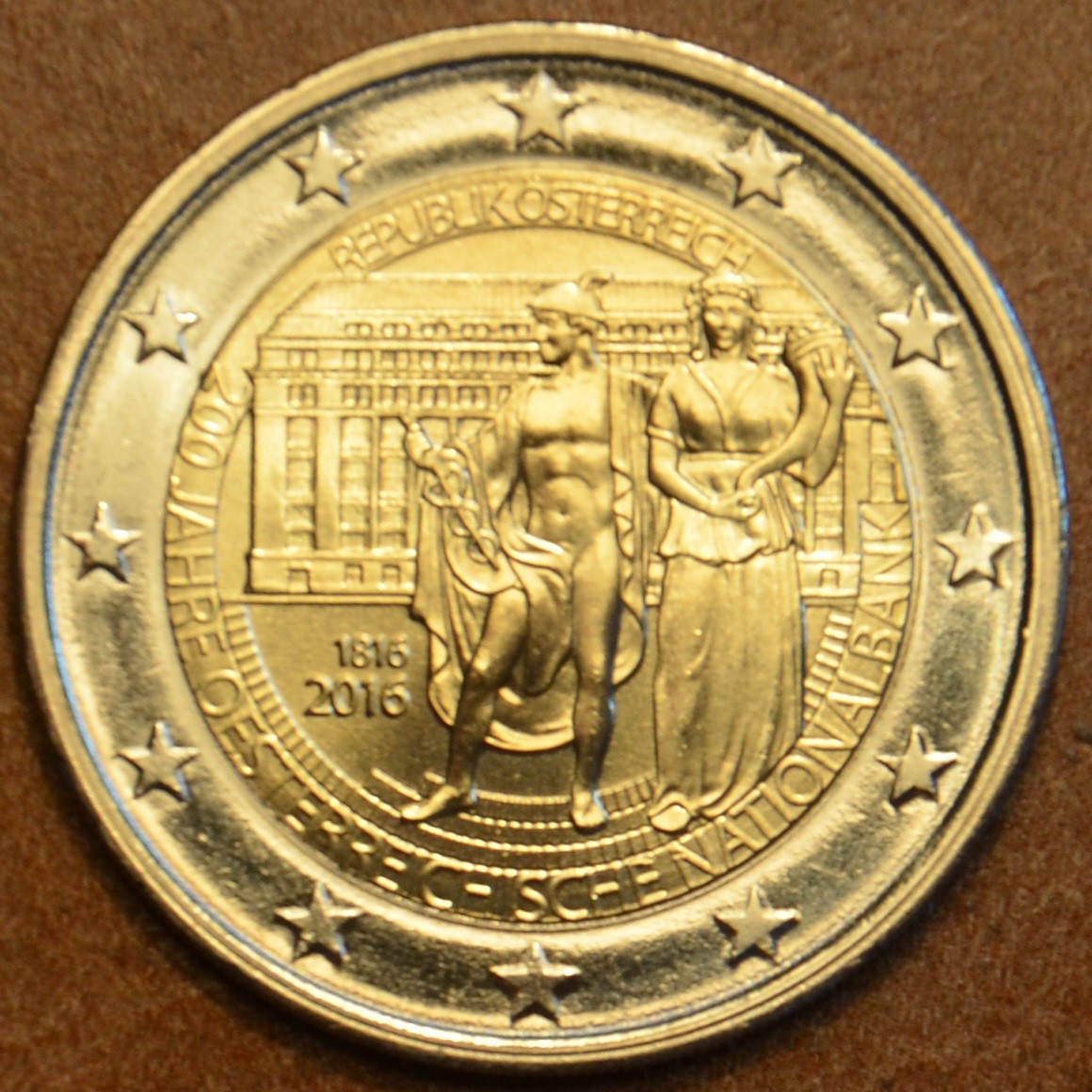 2 Euro Ausztria 2016 - Az osztrák nemzeti bank 200 éve (UNC)
