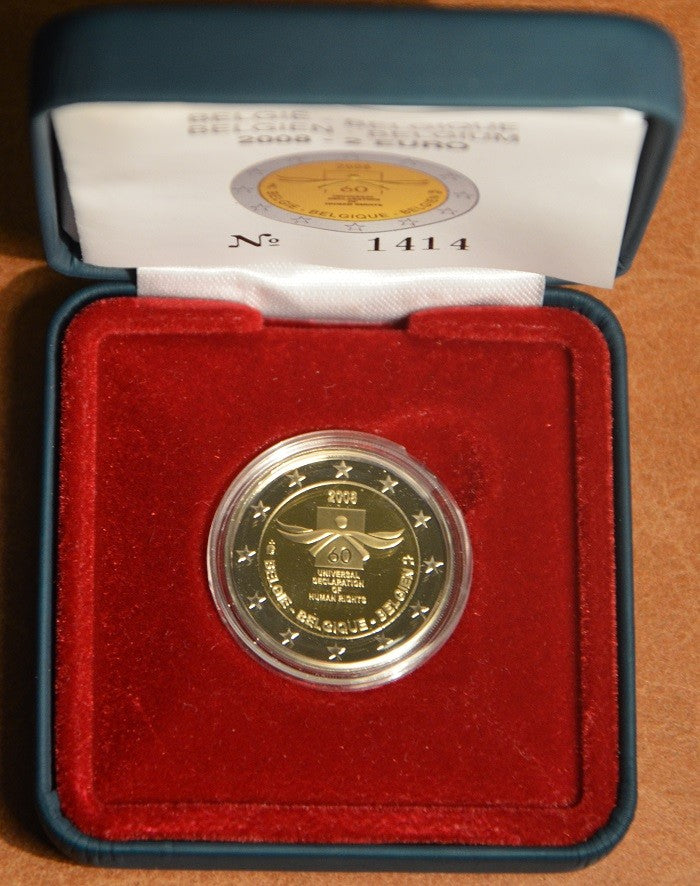 2 Euro Belgium 2008 - A nemzetközi emberi jogok deklarációjának 60. évfordulója (Proof)