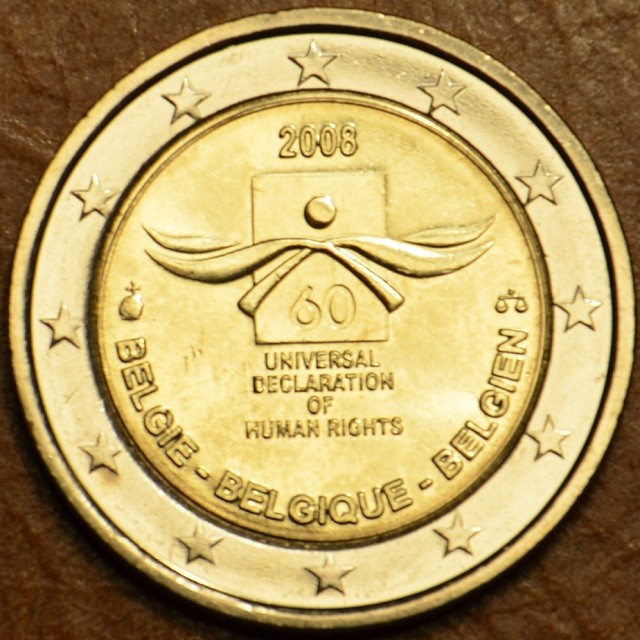 2 Euro Belgium 2008 - A nemzetközi emberi jogok deklarációjának 60. évfordulója (UNC)