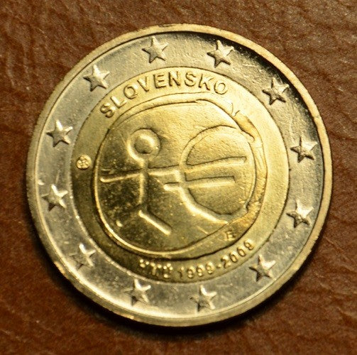 2 Euro Szlovákia 2009 - 10 éves az Európai Monetáris Unió (UNC)