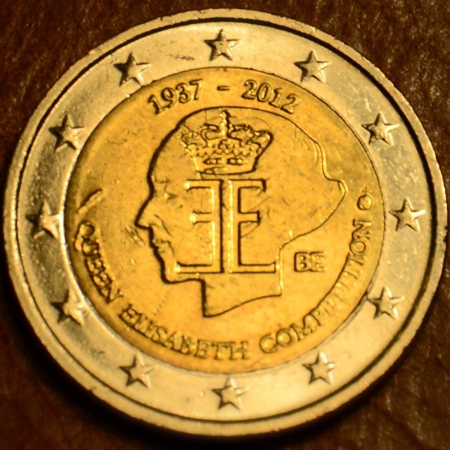 2 Euro Belgium 2012 - Az Erzsébet királynő hangverseny 75. évfordulója (UNC)