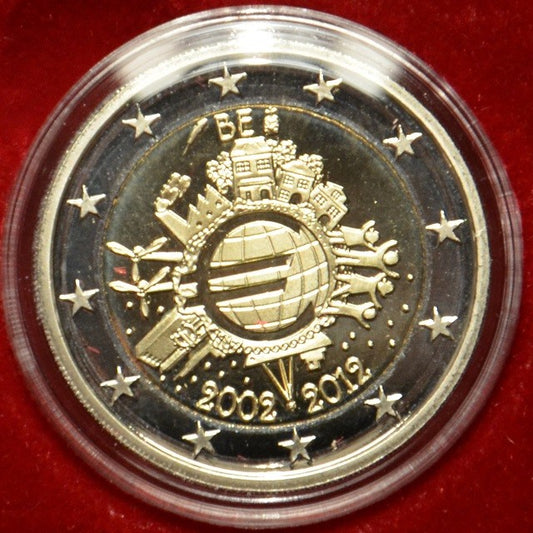2 Euro Belgium 2012 - Az Euro 10. évfordulója (Proof)