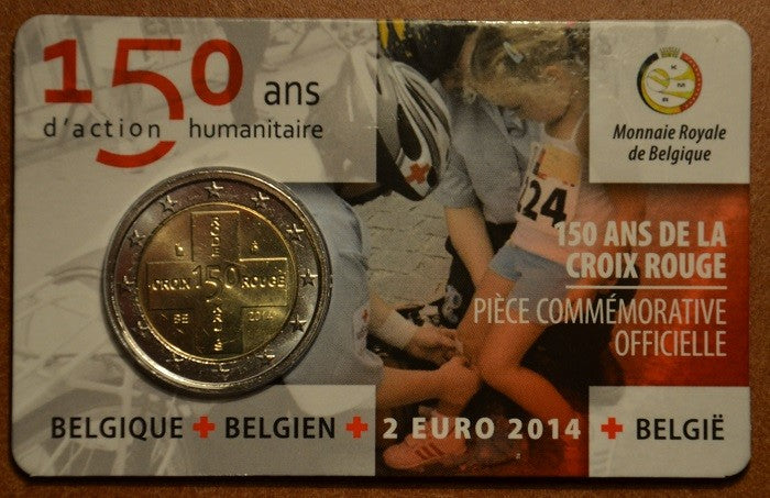 2 Euro Belgium 2014 - A belga Vöröskereszt 150. évfordulója (BU francia szöveggel)