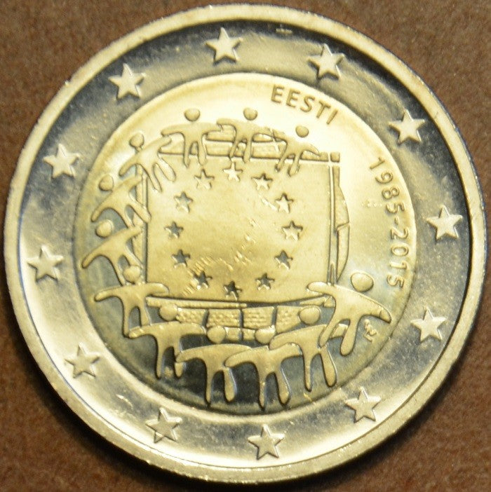 2 Euro Észtország 2015 - Az európai lobogó 30 éve (UNC)
