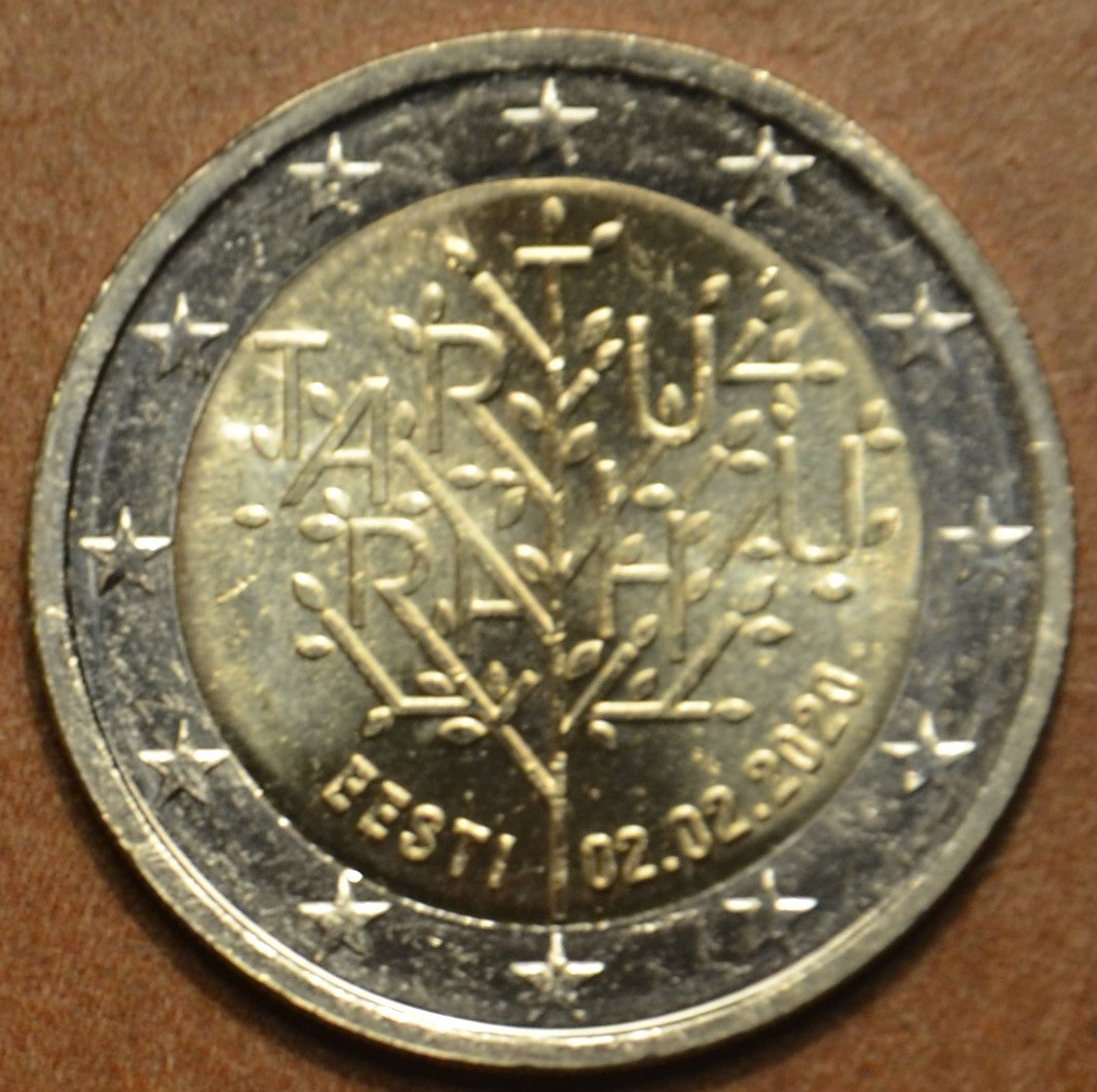 2 Euro Észtország 2020 - A tartui béke 100. évfordulója (UNC)