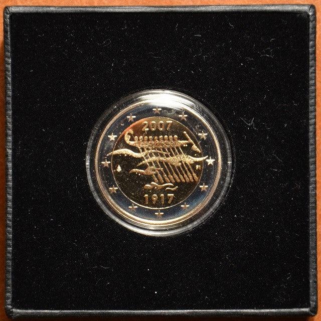 2 Euro Finnország 2007 - Finnország 90 éves függetlensége (Proof)