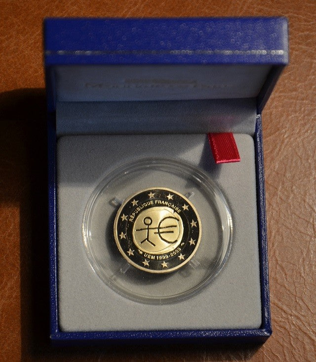 2 Euro Franciaország 2009 - 10 éves az Európai Monetáris Unió (Proof)