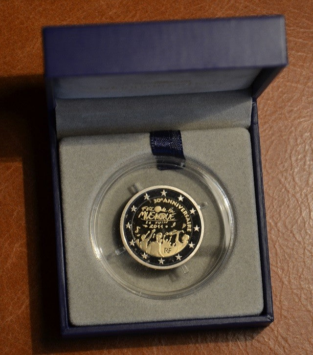 2 Euro Franciaország 2011 - A zene napja 30. évfordulója (Proof)