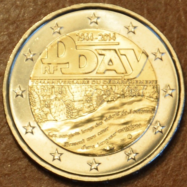 2 Euro Franciaország 2014 - A "D" nap 70. évfordulója (UNC)