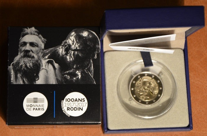 2 Euro Franciaország 2017 - Auguste Rodin (Proof)