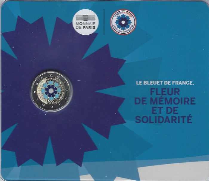 2 Euro Franciaország 2018 - Le Bleuet de France (BU)