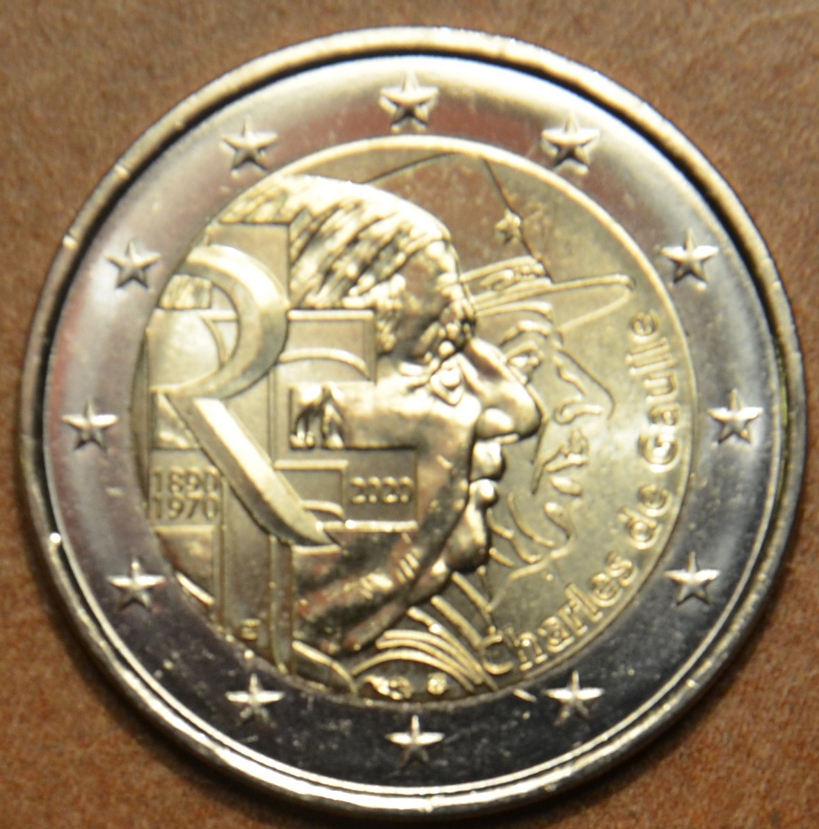 2 Euro Franciaország 2020 - Charles de Gaulle (UNC)