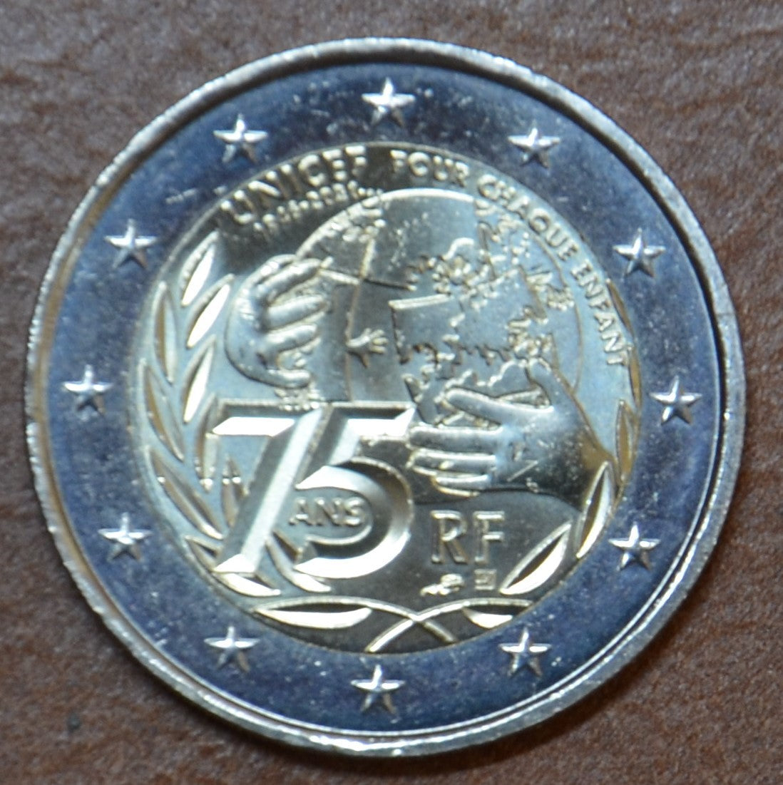 2 Euro Franciaország 2021 - Az UNICEF 75 éve (UNC)