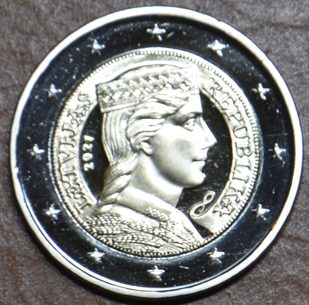 2 euro Lettország 2021 (UNC)