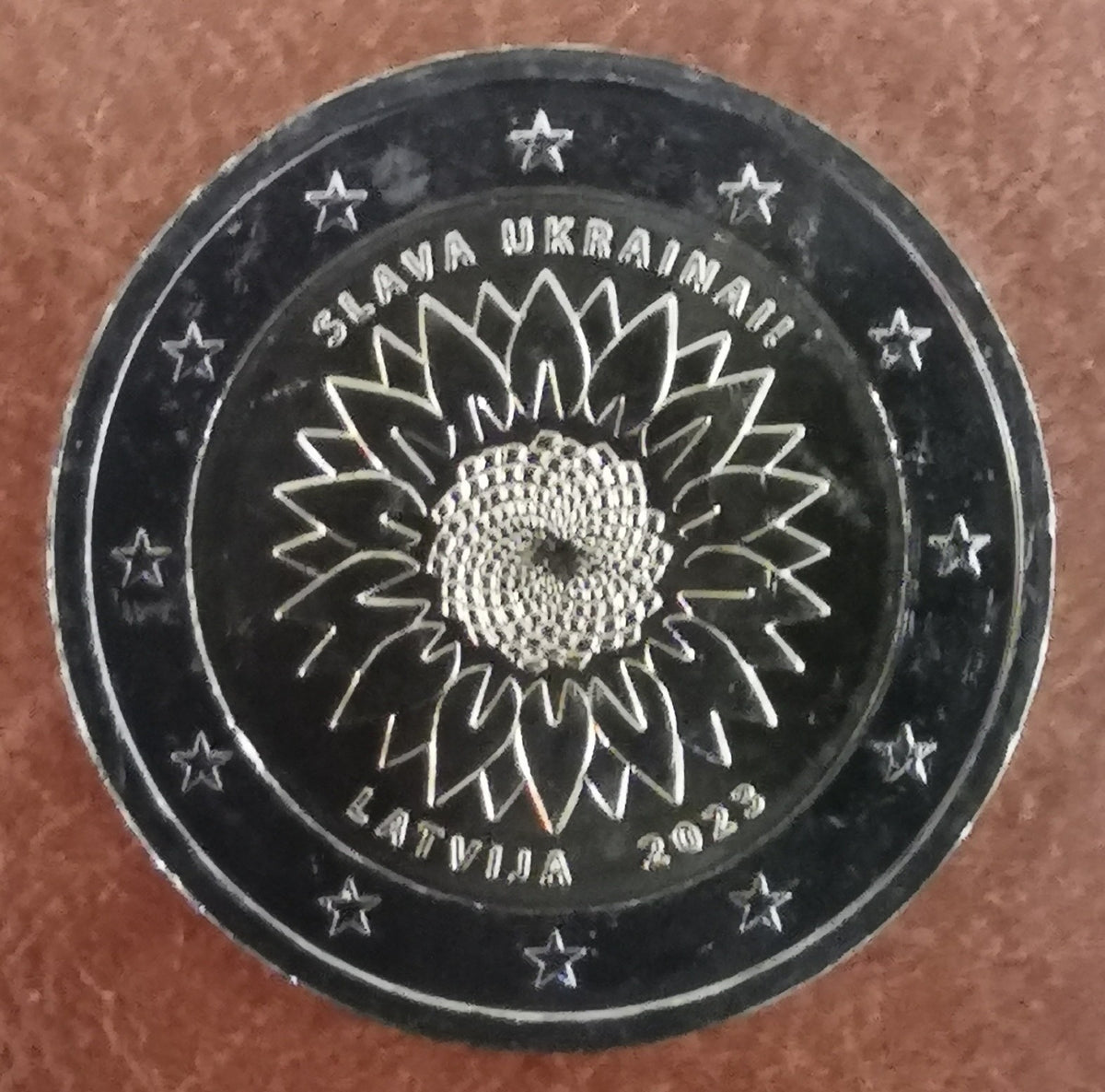 2 Euro Lettország 2023 - Slava Ukrainai! (UNC)