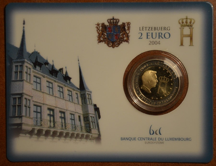 2 Euro Luxemburg 2004 - Henri nagyherceg portréja és monogramja (BU)
