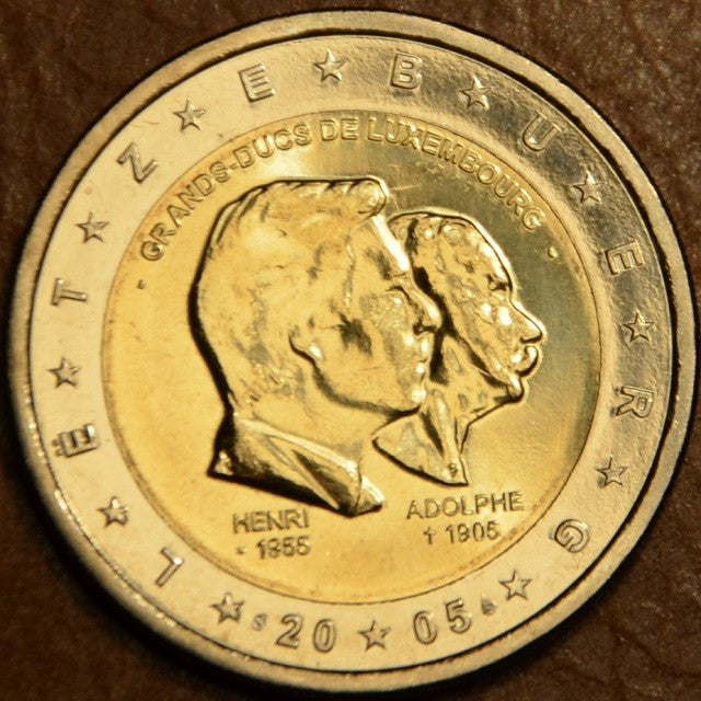 2 Euro Luxemburg 2005 - Henri nagyherceg 50. születésnapja... (UNC)