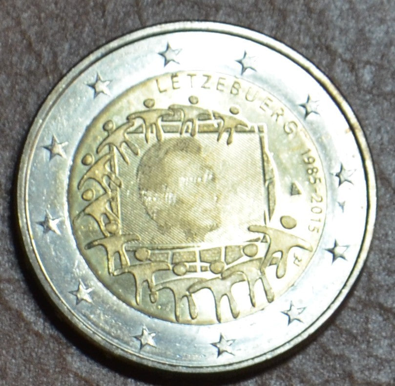2 Euro Luxemburg 2015 - Az európai lobogó 30 éve (UNC)