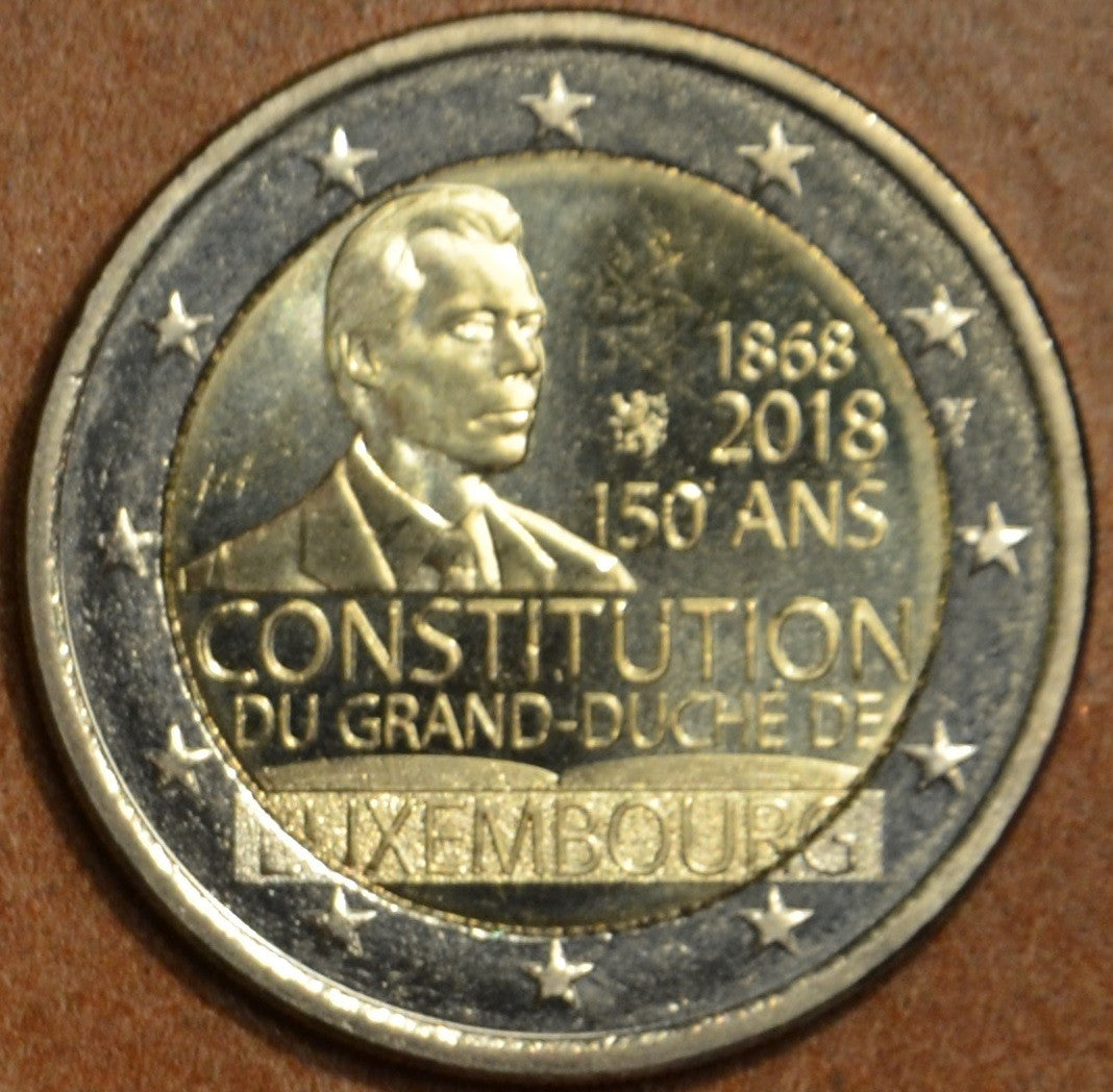 2 Euro Luxemburg 2018 - A luxemburgi alkotmány fennállásának 150. évfordulója (UNC)